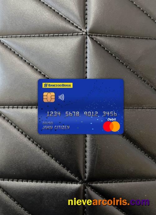 Brazil Banco do Brasil bank master debit card photolook